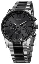 Akribos XXIV Ultimate Sort/Stål Ø45 mm Akribos XXIV Ultimate Sort/Stål Ø45 mm