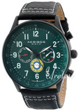 Akribos XXIV Explorer Grønn/Lær Ø44 mm Akribos XXIV Explorer Grønn/Lær Ø44 mm