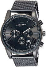 Akribos XXIV Chronograph Sort/Stål Ø45 mm Akribos XXIV Chronograph Sort/Stål Ø45 mm