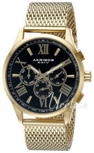 Akribos XXIV Sort/Gulltonet stål Ø42 mm Akribos XXIV Sort/Gulltonet stål Ø42 mm
