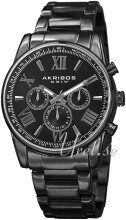 Akribos XXIV Multi-Function Sort/Stål Ø41 mm Akribos XXIV Multi-Function Sort/Stål Ø41 mm