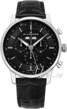 Alexander Statesman Sort/Lær Ø42 mm Alexander Statesman Sort/Lær Ø42 mm