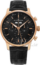 Alexander Statesman Sort/Lær Ø42 mm Alexander Statesman Sort/Lær Ø42 mm