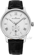Alexander Statesman Sølvfarget/Lær Ø42 mm Alexander Statesman Sølvfarget/Lær Ø42 mm