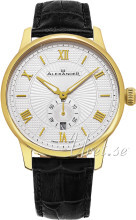 Alexander Statesman Sølvfarget/Lær Ø42 mm Alexander Statesman Sølvfarget/Lær Ø42 mm