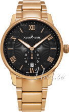 Alexander Statesman Sort/Rose-gulltonet stål Ø42 mm Alexander Statesman Sort/Rose-gulltonet stål Ø42 mm