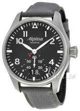 Alpina Startimer Sort/Lær Ø44 mm Alpina Startimer Sort/Lær Ø44 mm