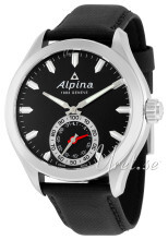 Alpina Horological Smartwatch Sort/Lær Ø44 mm Alpina Horological Smartwatch Sort/Lær Ø44 mm