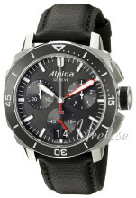 Alpina Seastrong Sort/Lær Ø44 mm Alpina Seastrong Sort/Lær Ø44 mm