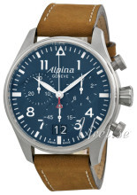 Alpina Startimer Blå/Lær Ø44 mm Alpina Startimer Blå/Lær Ø44 mm
