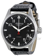 Alpina Startimer Sort/Lær Ø40 mm Alpina Startimer Sort/Lær Ø40 mm