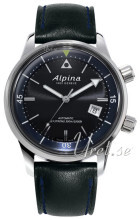 Alpina Seastrong Sort/Lær Ø42 mm Alpina Seastrong Sort/Lær Ø42 mm