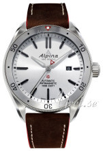 Alpina Alpiner Sølvfarget/Lær Ø44 mm Alpina Alpiner Sølvfarget/Lær Ø44 mm
