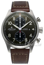 Alpina Startimer Grønn/Lær Ø44 mm Alpina Startimer Grønn/Lær Ø44 mm