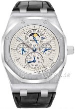 Audemars Piguet Royal Oak Sølvfarget/Lær Ø42 mm Audemars Piguet Royal Oak Sølvfarget/Lær Ø42 mm