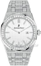 Audemars Piguet Royal Oak Sølvfarget/18 karat hvitt gull Ø33 mm Audemars Piguet Royal Oak Sølvfarget/18 karat hvitt gull Ø33 mm