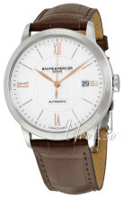 Baume & Mercier Classima Sølvfarget/Lær Ø40 mm Baume & Mercier Classima Sølvfarget/Lær Ø40 mm