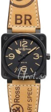 Bell & Ross BR 01-92 Sort/Lær Ø46 mm Bell & Ross BR 01-92 Sort/Lær Ø46 mm