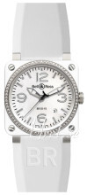 Bell & Ross BR 03-92 Hvit/Gummi Bell & Ross BR 03-92 Hvit/Gummi
