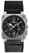 Bell & Ross BR 03-94 Sort/Lær Bell & Ross BR 03-94 Sort/Lær