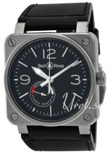 Bell & Ross BR 03-97 Sort/Lær Bell & Ross BR 03-97 Sort/Lær