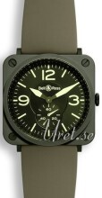 Bell & Ross BR S Quartz Grønn/Gummi Ø39 mm Bell & Ross BR S Quartz Grønn/Gummi Ø39 mm
