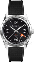 Bell & Ross BR 123 Sort/Gummi Ø41 mm Bell & Ross BR 123 Sort/Gummi Ø41 mm