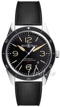 Bell & Ross BR 123 Sort/Gummi Ø41 mm Bell & Ross BR 123 Sort/Gummi Ø41 mm