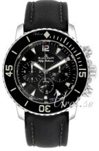 Blancpain Fifty Fathoms Sort/Lær Ø45 mm Blancpain Fifty Fathoms Sort/Lær Ø45 mm