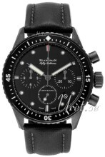 Blancpain Fifty Fathoms Sort/Lær Ø43 mm Blancpain Fifty Fathoms Sort/Lær Ø43 mm