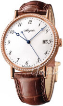 Breguet Classique Hvit/Lær Ø38 mm Breguet Classique Hvit/Lær Ø38 mm