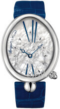 Breguet Reine De Naples Hvit/Lær Ø35.5 mm Breguet Reine De Naples Hvit/Lær Ø35.5 mm