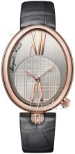 Breguet Reine De Naples Sølvfarget/Lær Ø34.95 mm Breguet Reine De Naples Sølvfarget/Lær Ø34.95 mm