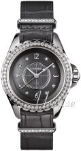 Chanel J12 Grå/Lær Ø33 mm Chanel J12 Grå/Lær Ø33 mm
