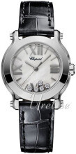 Chopard Happy Sport Mini Hvit/Lær Ø30 mm Chopard Happy Sport Mini Hvit/Lær Ø30 mm