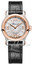 Chopard Happy Sport 30 MM Automatic Sølvfarget/Lær Ø30 mm Chopard Happy Sport 30 MM Automatic Sølvfarget/Lær Ø30 mm