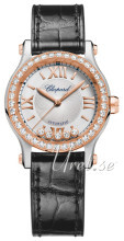 Chopard Happy Sport 30 MM Automatic Sølvfarget/Lær Ø30 mm Chopard Happy Sport 30 MM Automatic Sølvfarget/Lær Ø30 mm