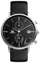 Danish Design Sport Sort/Lær Ø42 mm Danish Design Sport Sort/Lær Ø42 mm