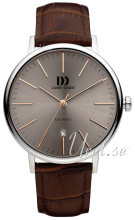 Danish Design Dress Grå/Lær Ø42 mm Danish Design Dress Grå/Lær Ø42 mm