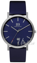 Danish Design Dress Blå/Lær Ø40 mm Danish Design Dress Blå/Lær Ø40 mm