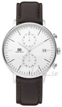 Danish Design Sport Hvit/Lær Ø42 mm Danish Design Sport Hvit/Lær Ø42 mm