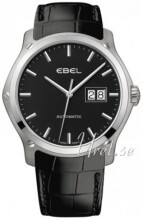Ebel Classic Hexagon Sort/Lær Ø41 mm Ebel Classic Hexagon Sort/Lær Ø41 mm