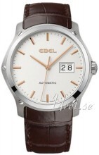 Ebel Classic Hexagon Sølvfarget/Lær Ø41 mm Ebel Classic Hexagon Sølvfarget/Lær Ø41 mm