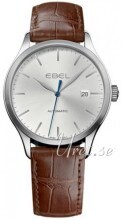 Ebel Classic 100 Sølvfarget/Lær Ø40 mm Ebel Classic 100 Sølvfarget/Lær Ø40 mm