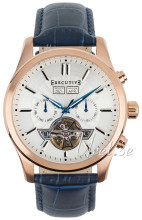 Executive Hvit/Lær Ø43 mm Executive Hvit/Lær Ø43 mm