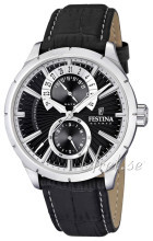 Festina Sort/Lær Ø46 mm Festina Sort/Lær Ø46 mm