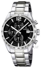 Festina Sort/Stål Ø44 mm Festina Sort/Stål Ø44 mm