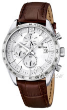 Festina Sølvfarget/Lær Ø44 mm Festina Sølvfarget/Lær Ø44 mm