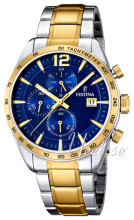 Festina Blå/Gulltonet stål Ø44 mm Festina Blå/Gulltonet stål Ø44 mm