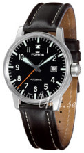 Fortis Flieger Sort/Lær Ø40 mm Fortis Flieger Sort/Lær Ø40 mm